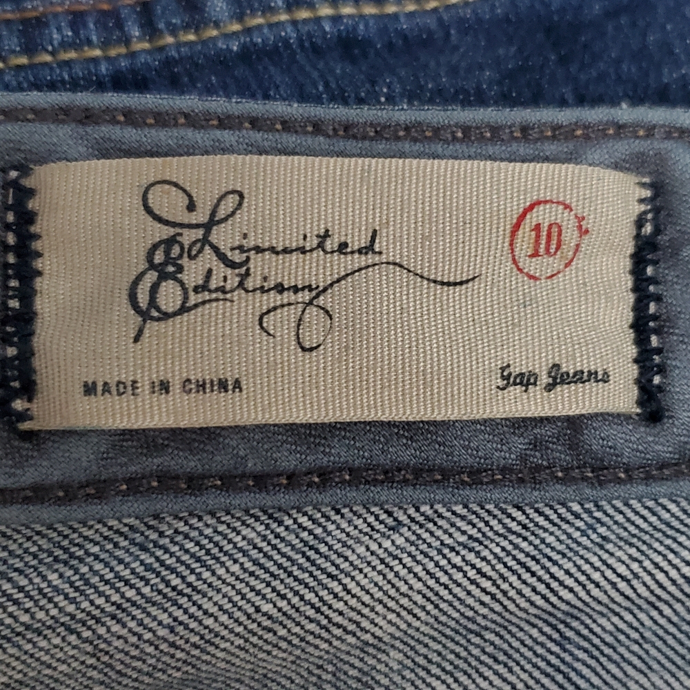 GAP Limited Edition Classic Blue Straight Leg Women's Jeans Size 10 - Picture 8 of 10
